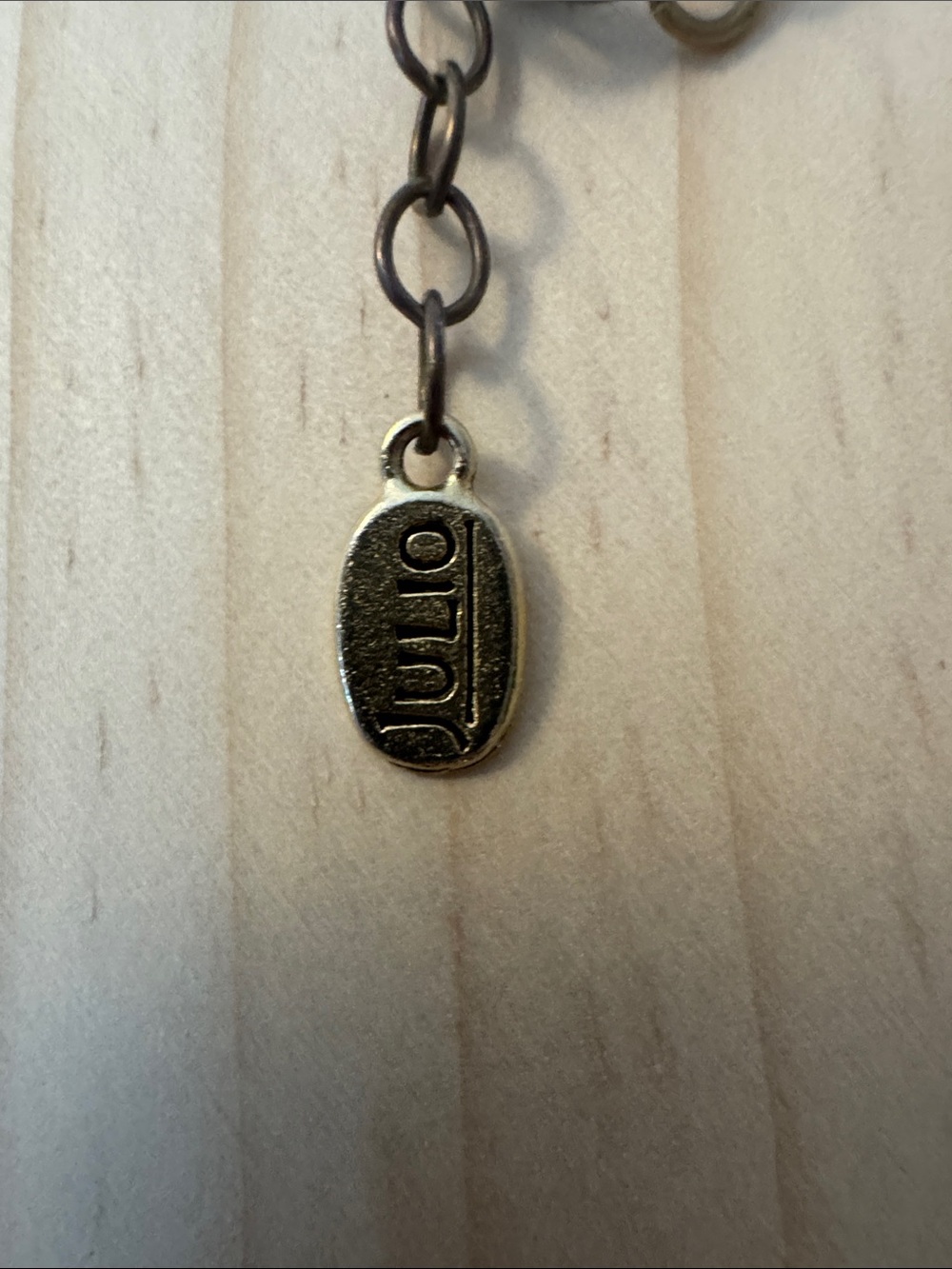Julio Layered Circle Pendant Necklace in Antiqued Silver - Picture 6 of 6